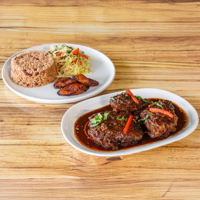 Brown Stew Chicken.