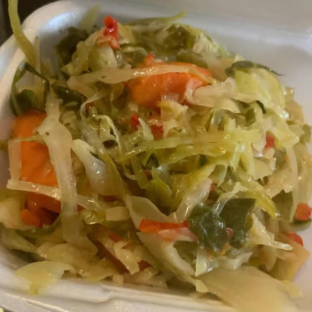Extra Steamed Cabbage.