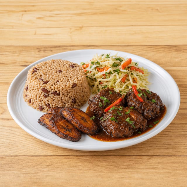 Brown Stew Chicken.