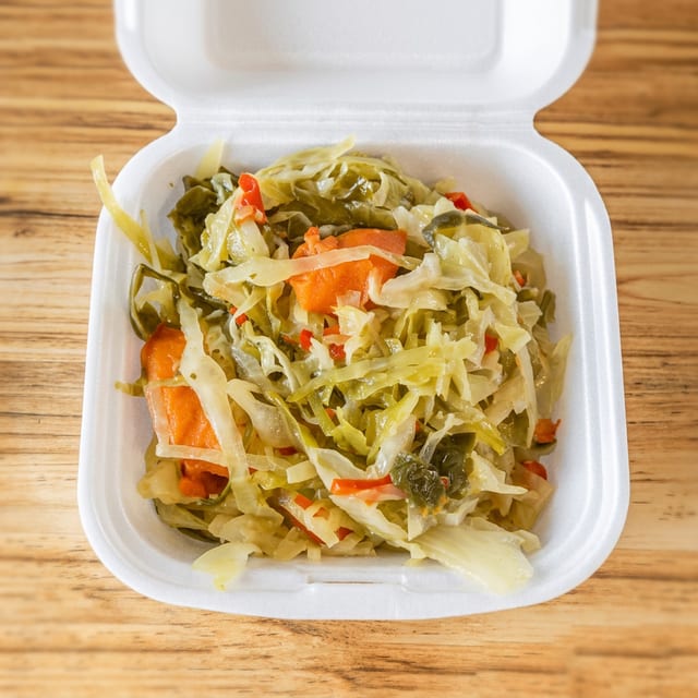 Extra Steamed Cabbage.